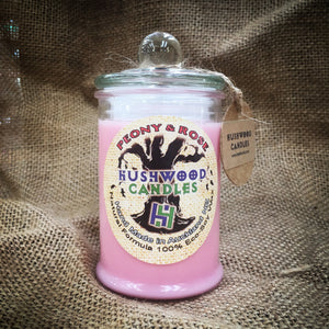 Peony and Rose Candle - Hushwood Hollow