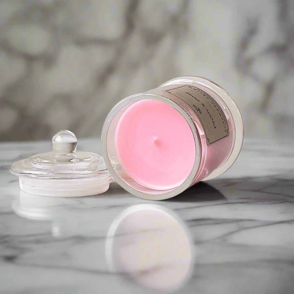 Soy Candle - Peony & Rose - Hushwood Hollow